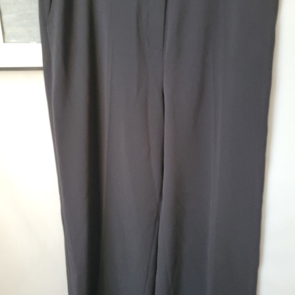 The Fold London Clever Crepe Adelaide Wide Leg Trousers Black UK 14 US 10 - Picture 6 of 11
